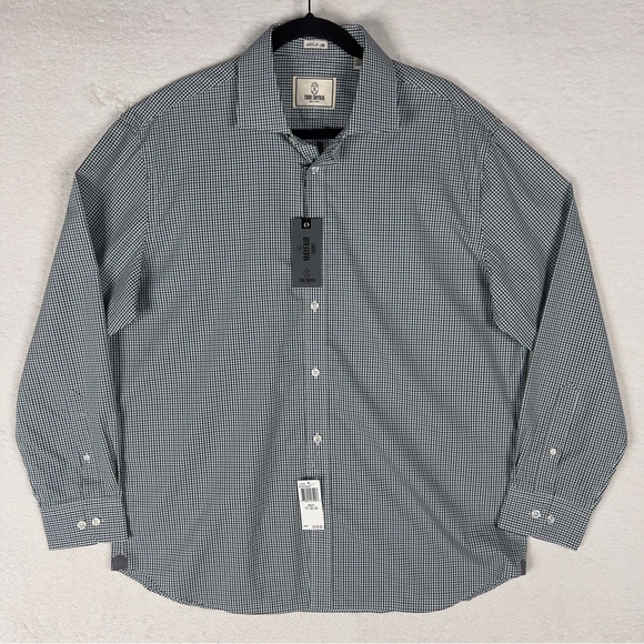 Todd Snyder The Mayfair Dress‎ Shirt Men's 17 32/33 White Green Purple Check NWT